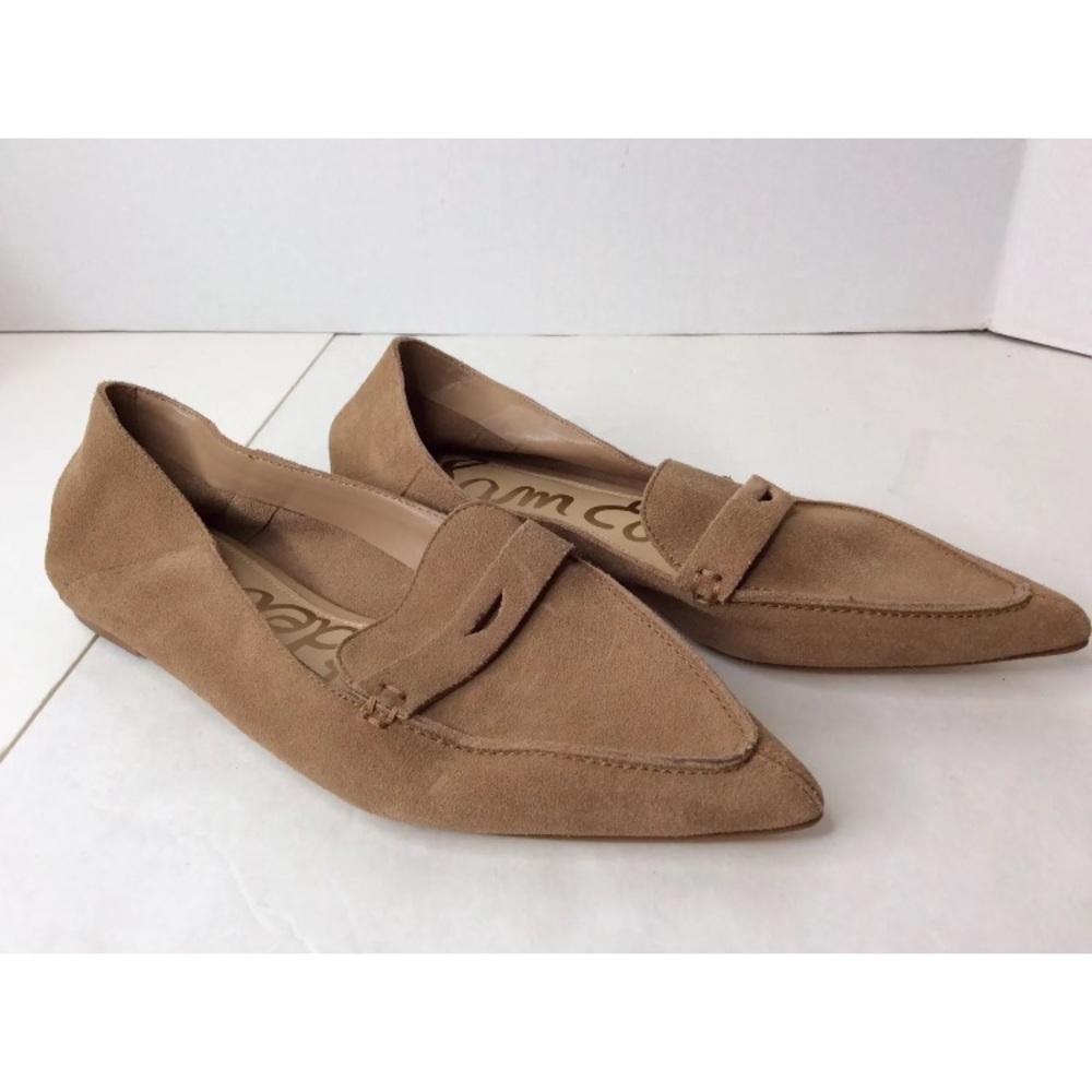 Sam Edelman Robbie Tan Suede Flats Loafers Shoes 6 - Picture 2 of 8